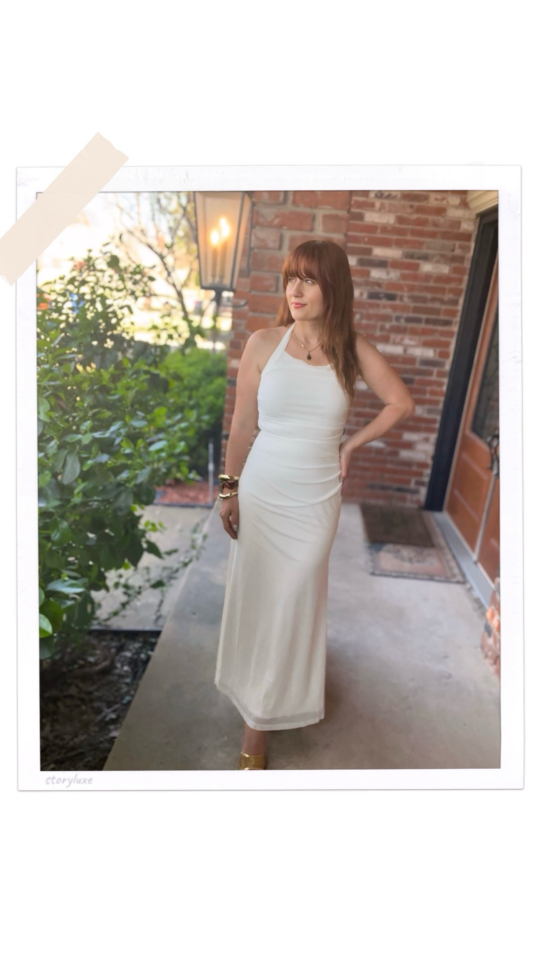 Wearing this beautiful white evening dress from Amazon. Love the ruched design. Very flattering - smoothes the midsection.
The dress is available in various colors. Great as a wedding guest dress 


#LTKTravel #LTKWedding