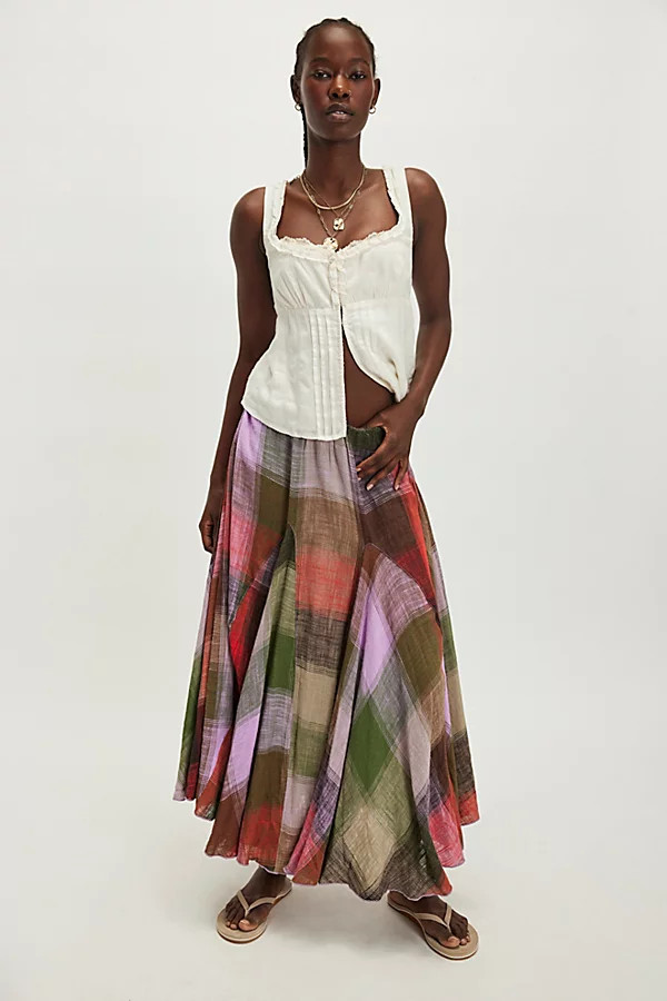 Madras That Linen Maxi Skirt | Free People (Global - UK&FR Excluded)