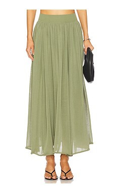 Zimmermann Illuminate Gathered Skirt in Olive from Revolve.com | Revolve Clothing (Global)