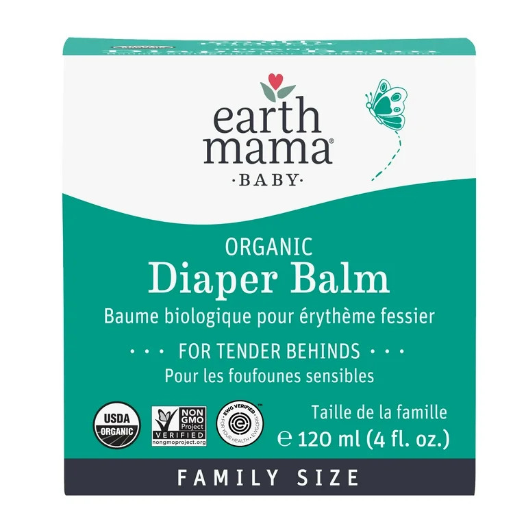 Earth Mama Organic Diaper Balm for Newborns, Infants & Toddlers, 4 fl oz, Baby Diaper Cream | Walmart (US)