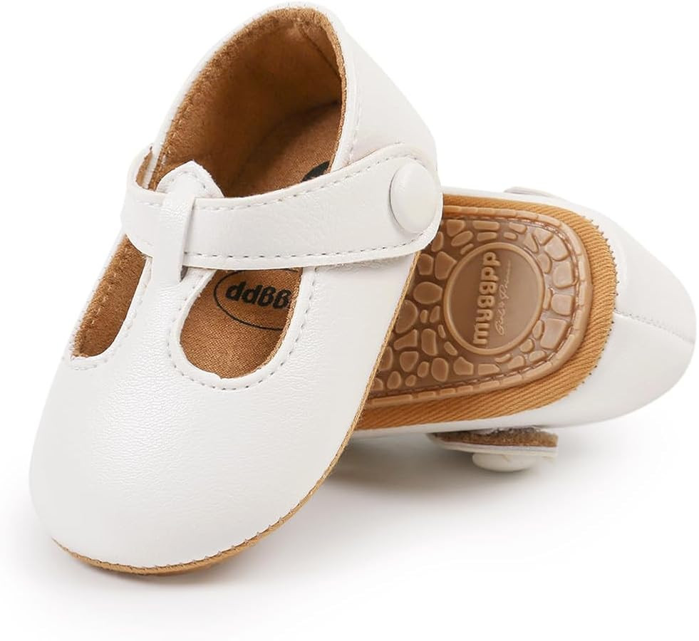 Baby Girl Shoes Infant Toddler Walking Flat Shoes Soft Sole Princess Mary Jane Shoes Prewalkers W... | Amazon (US)