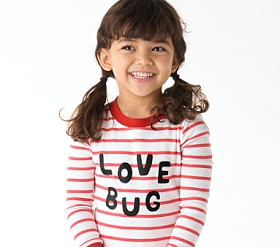 Love Bug Organic Cotton Pajama Set | Pottery Barn Kids