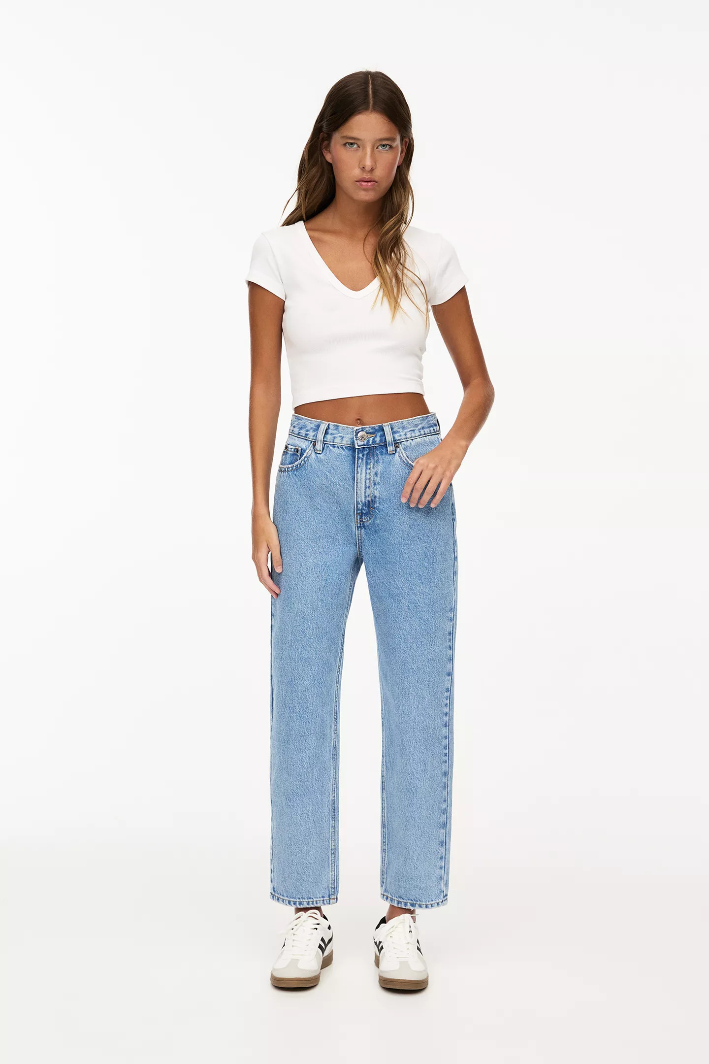 Jean mom basique | PULL and BEAR FR