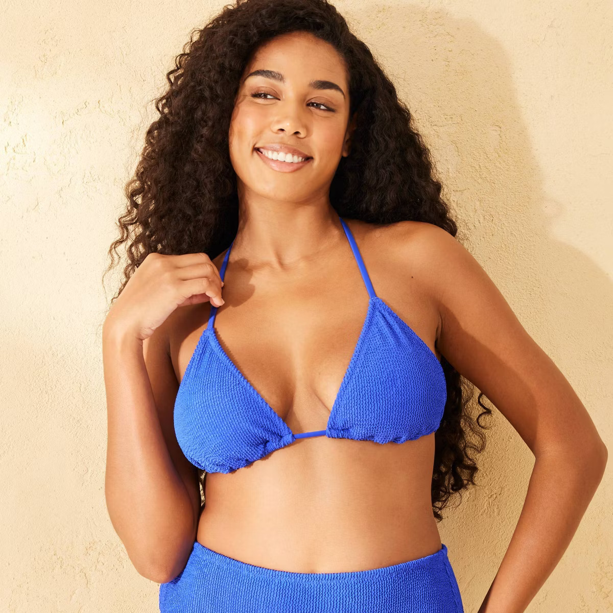 Women's Pucker Textured Triangle Bikini Top - Shade & Shore™ | Target