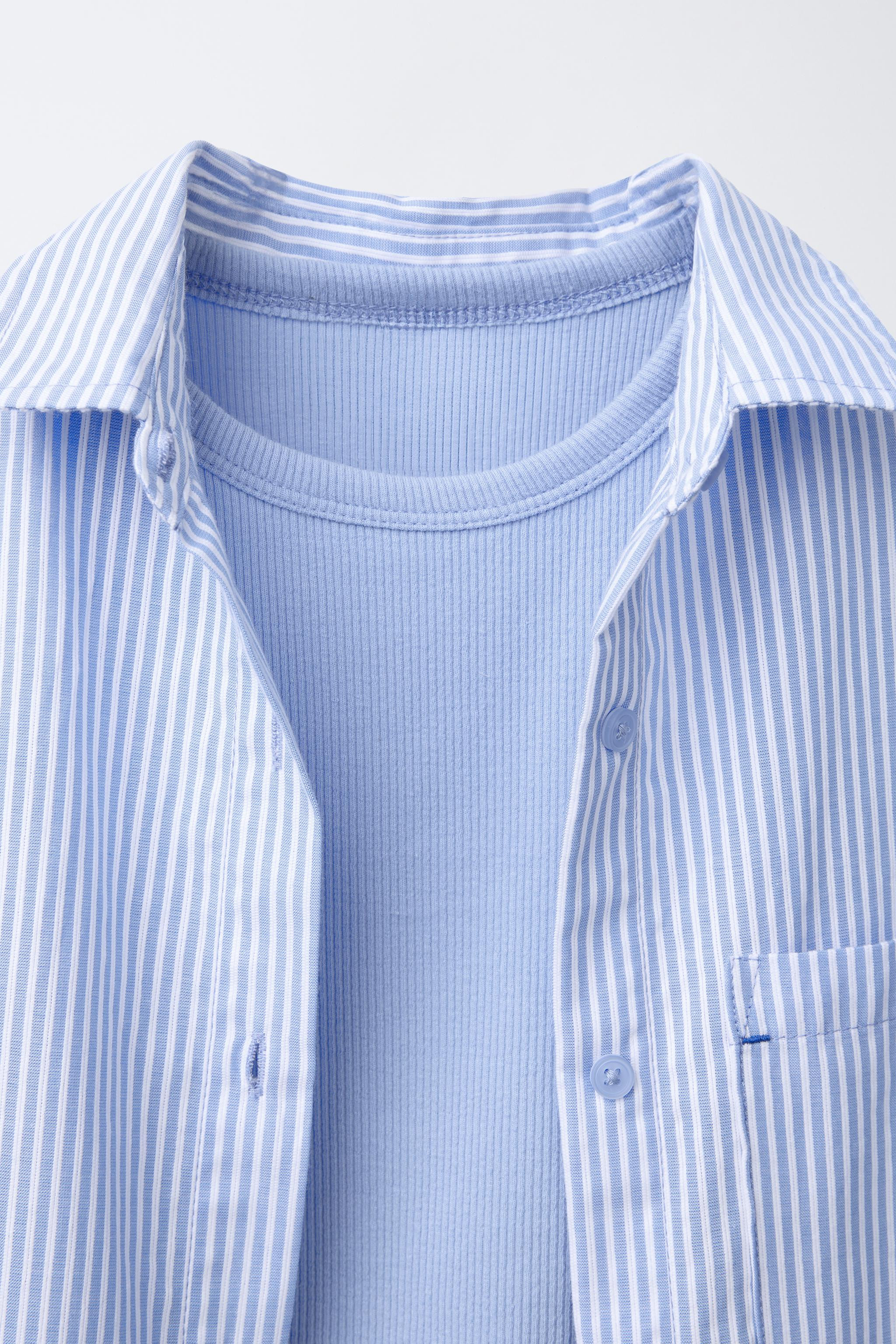 PACCO CAMICIA OXFORD CON CANOTTA A COSTINE | Zara IT