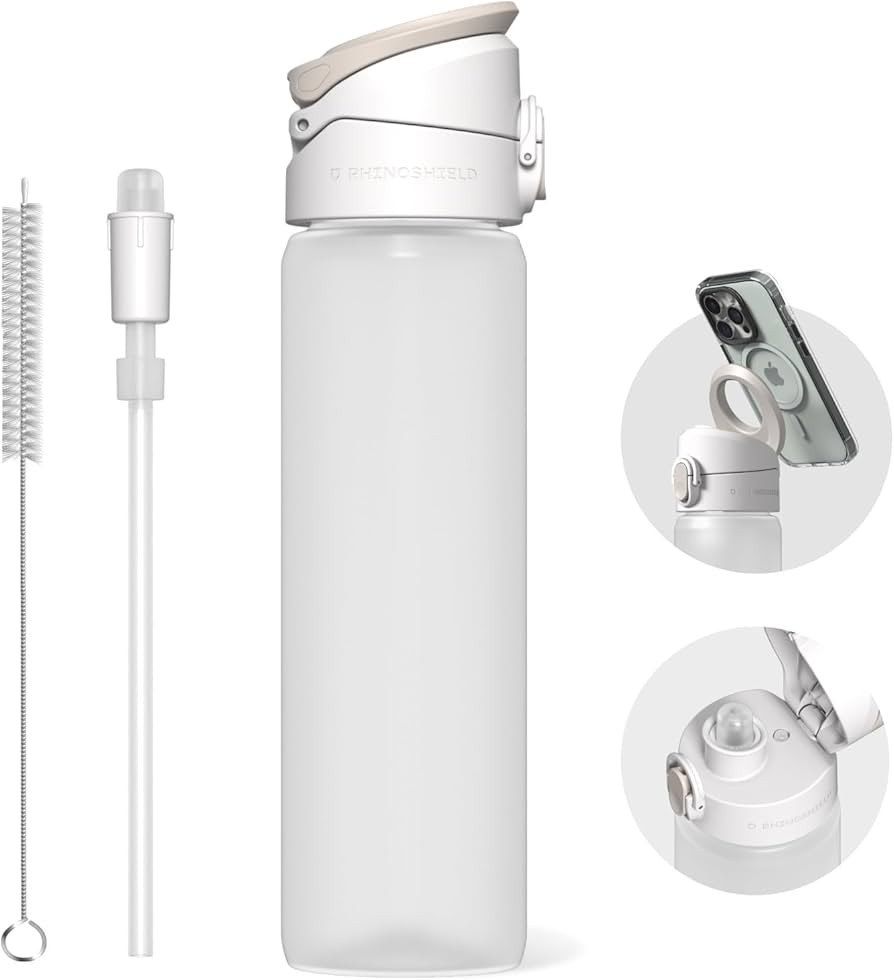 RHINOSHIELD AquaStand Magnetic Bottle 27 oz | Tritan Water Bottle with Straw Lid, Sport Bottle wi... | Amazon (CA)