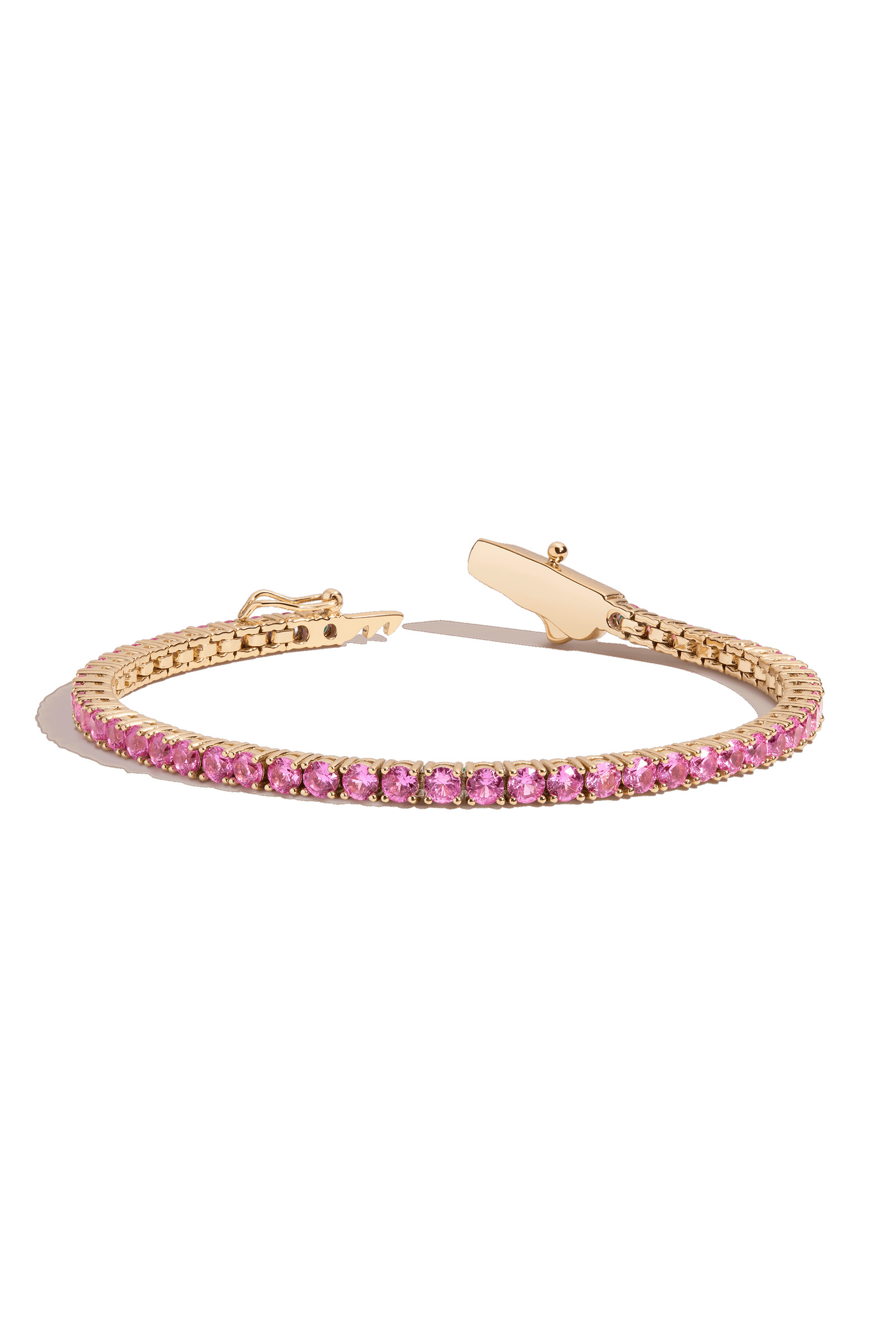 Lab Grown Pink Sapphire Tennis Bracelet (Women) | Nordstrom | Nordstrom