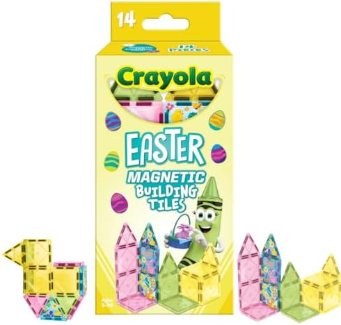 CreateOn Crayola Easter Magentic Tile Set - STEM & Montessori Building & Educational Toys for Kid... | Amazon (US)