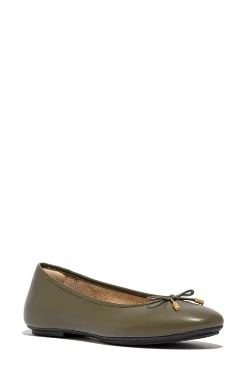 FitFlop Delicato Ballet Flat in Deep Olive at Nordstrom, Size 7.5 | Nordstrom