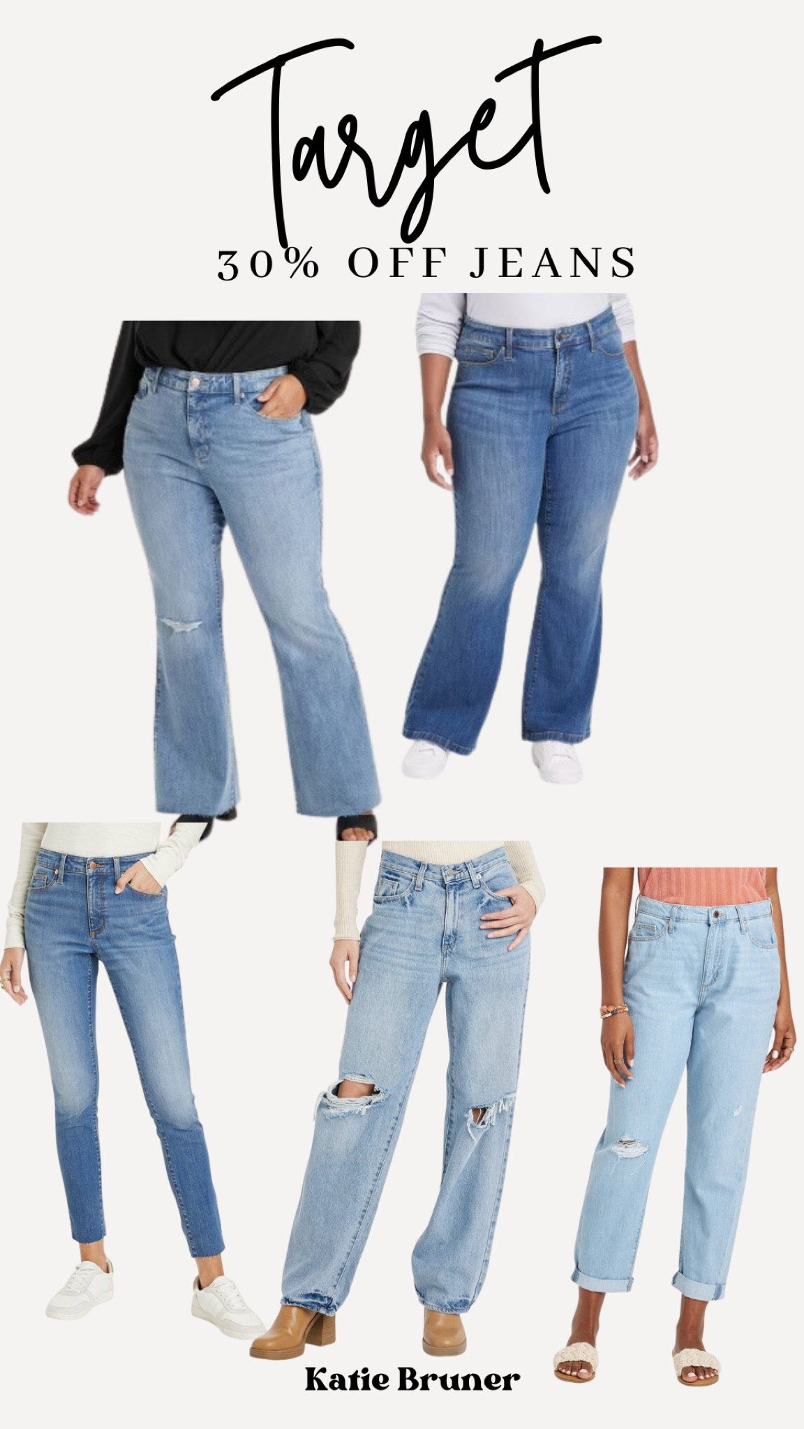 Target is running a deal of the day, 30% sweaters, jeans and more! Here are some of my favorite jeans!! 

#LTKmidsize #LTKfindsunder50 #LTKplussize