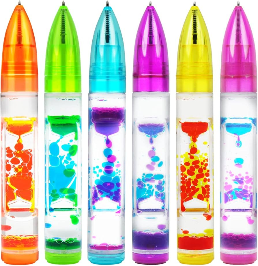 YANZHE Liquid Motion Bubbler Sensory Toy Pen, Colorful Liquid Timer Pens Great for Stress and Anx... | Amazon (US)