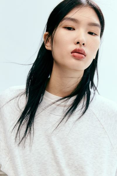 Sweatshirt - Light gray melange - Ladies | H&M US | H&M (US + CA)