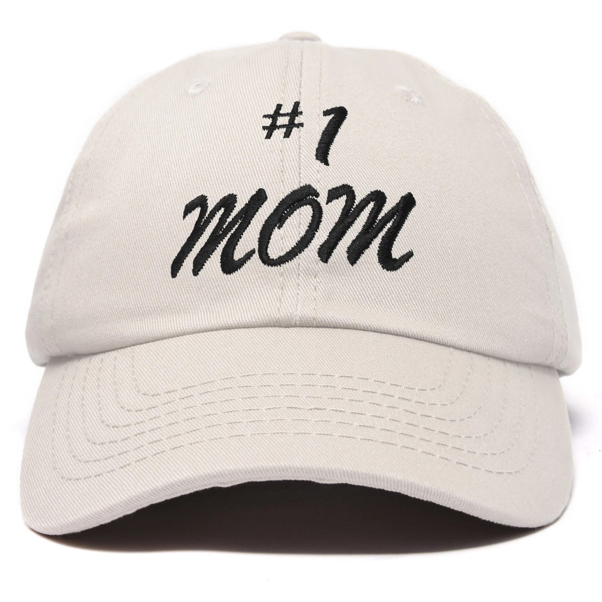 DALIX #1 Mom Hat Number One Mothers Day Gift Embroidered Baseball Cap in Beige | Walmart (US)