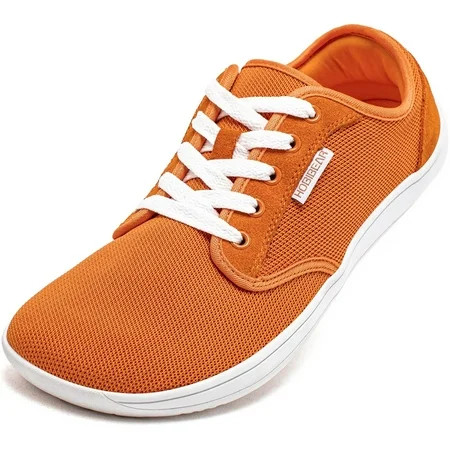 HOBIBEAR Barefoot Minimalist Shoes Womens Mens | Zero Drop | Wide Width Fashion Sneaker Orange Women 12/Men 11 | Walmart (US)
