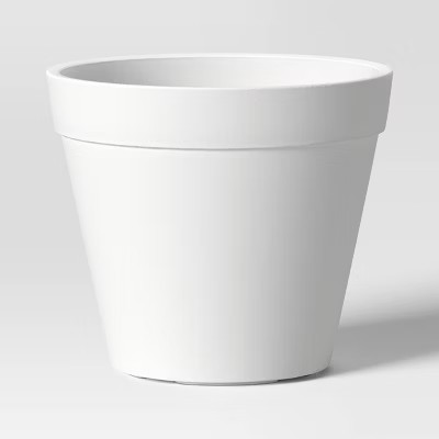 Classic Composite Indoor Outdoor Planter Pot 13.875"x13.875" Cream - Threshold™ | Target