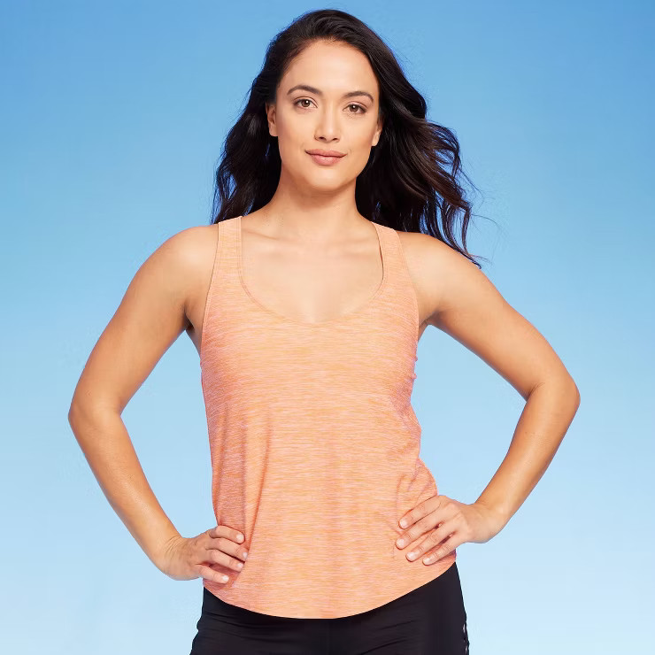 Women's Tie Back Tankini Top - Kona Sol™ Light Orange | Target