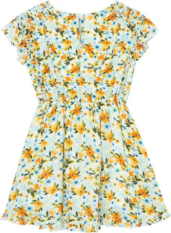 Peek Aren't You Curious Kids' Floral Print Tassel Drawstring Dress | Nordstrom | Nordstrom