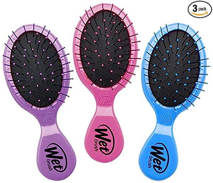 Wet Brush MultiPack Squirt Detangler Hair Brushes Pack of, Pink/Purple/Blue,(Pack of 3) | Amazon (US)