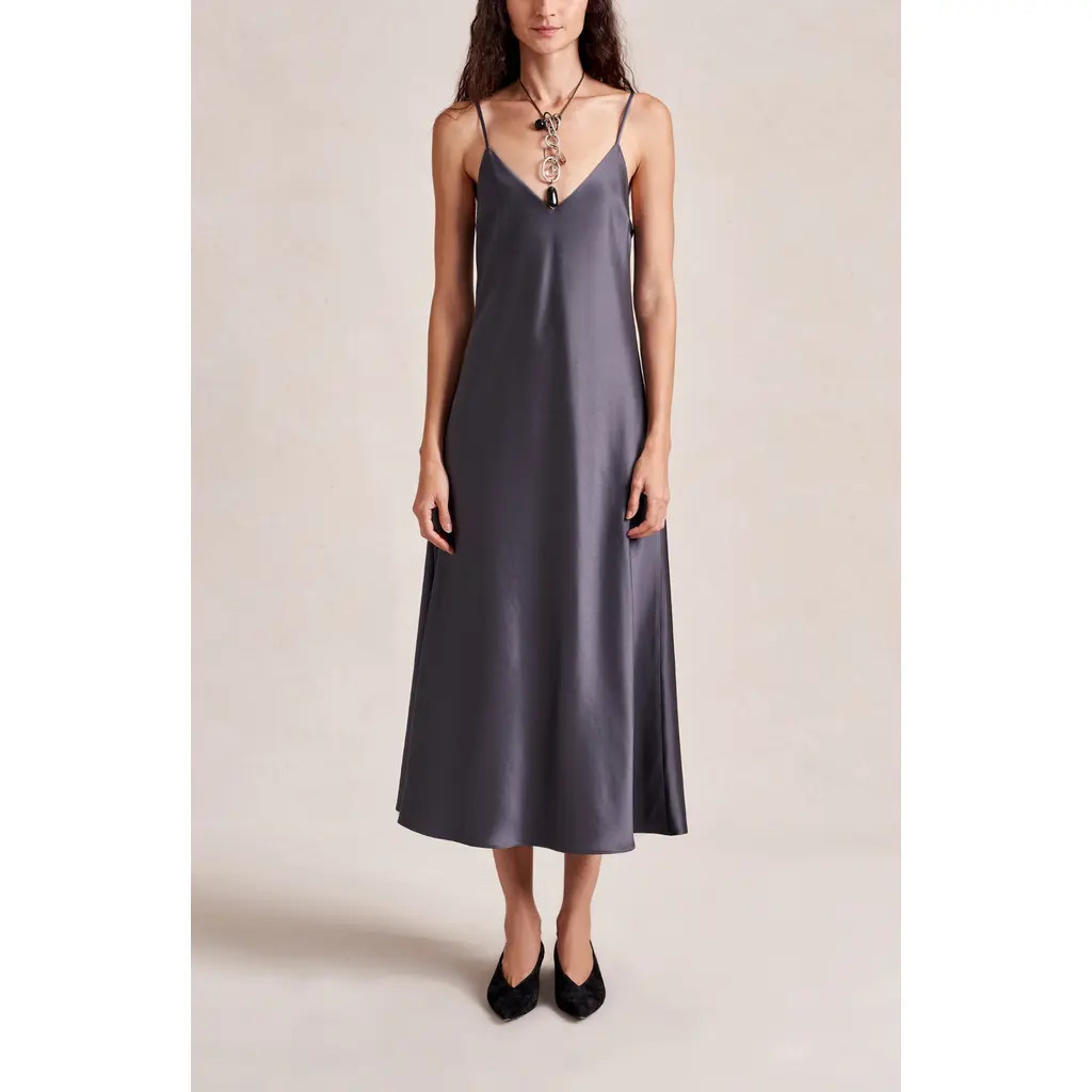 La Ligne Maisie Dress in Gunmetal at Nordstrom, Size Small | Nordstrom