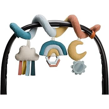 Itzy Ritzy Spiral Car Seat & Stroller Activity Toy; Includes Clinking Rings, Mirror and Textured ... | Amazon (US)