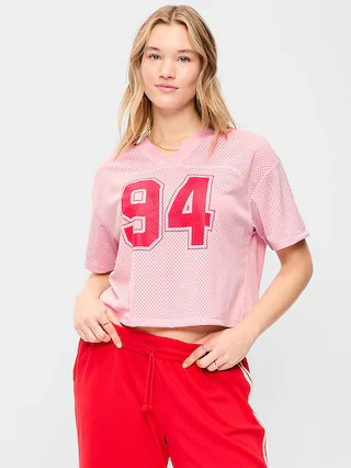 Mesh Jersey Football Top | Old Navy (US)