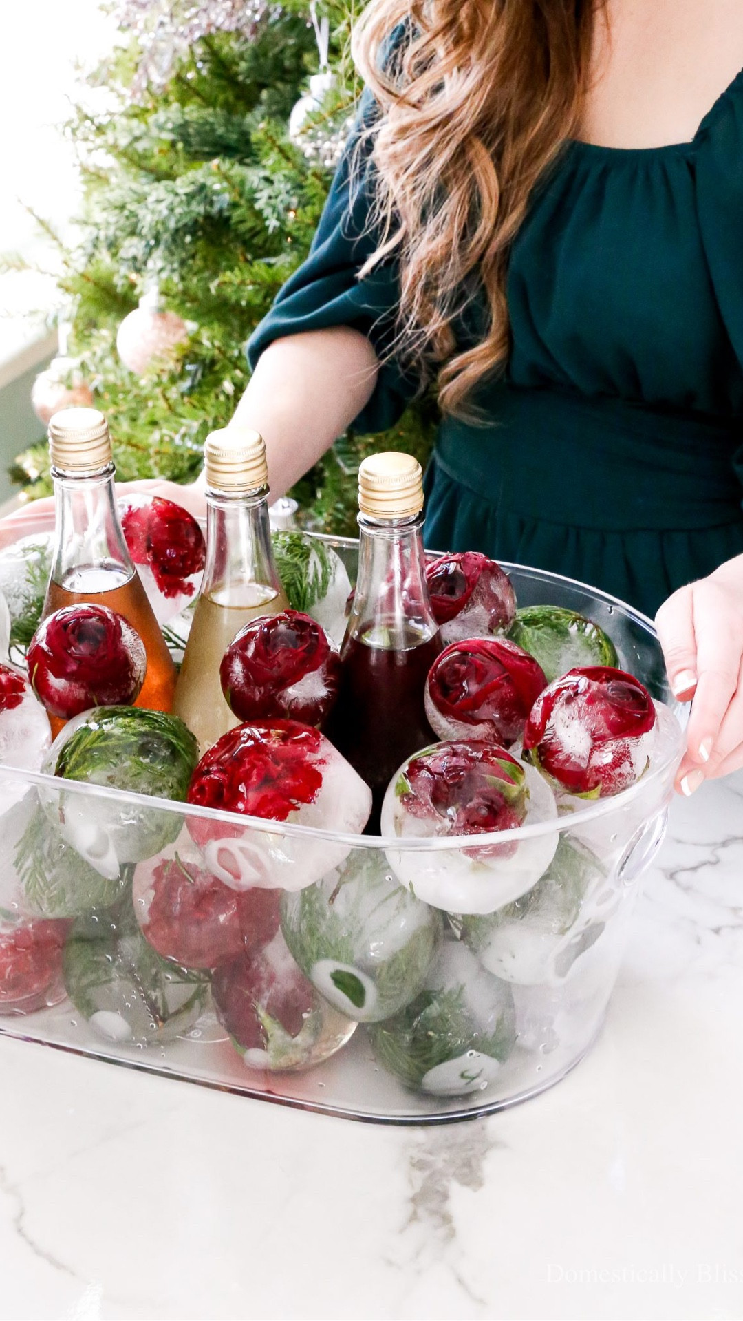 These DIY Christmas Ice Balls are made with water, fresh evergreen branches, and red flowers. They are perfect for keeping your favorite winter drinks cool at your next party.

See details:
https://domesticallyblissful.com/diy-christmas-ice-balls/

🔗 Join our newsletter: https://domesticallyblissful.com/newsletter/ 

#LTKSeasonal #LTKHoliday #LTKHome