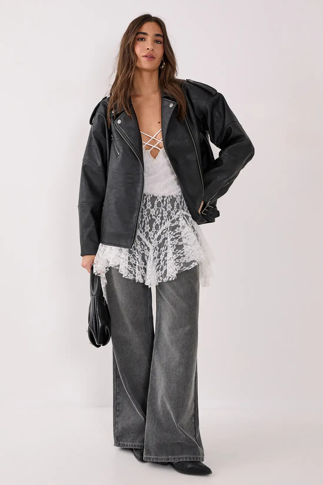 Faux Leather Biker Jacket | Nasty Gal US