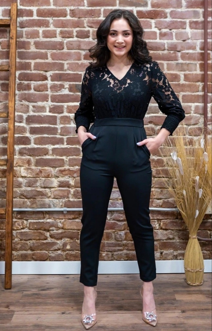 Petite black lace elegant jumpsuit.Petite fashion for short women.For more style tips and finds read glambutfirstcoffee.com

#LTKPetite #LTKMidsize