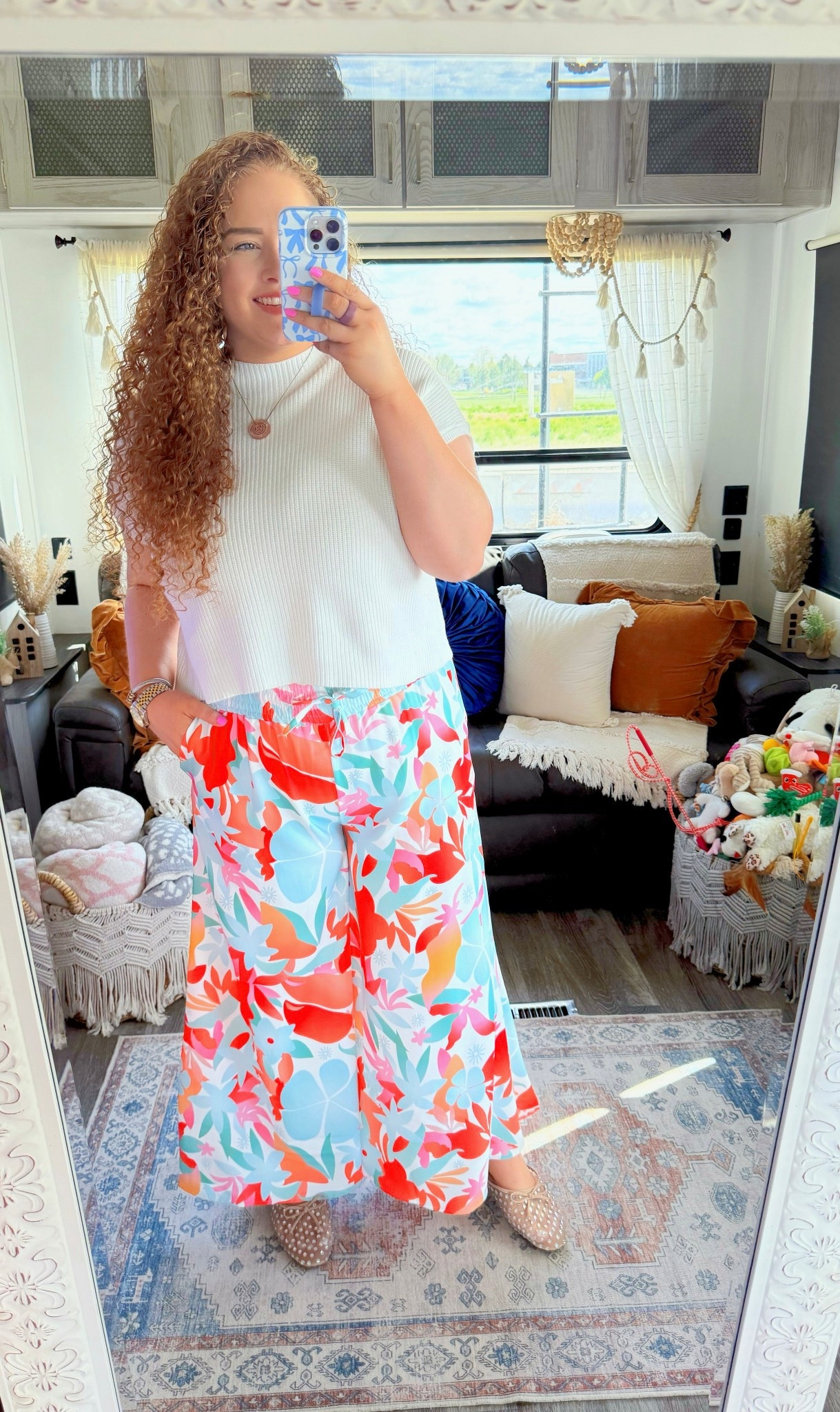 Step into paradise with these palm print tropical pants from Amazon! 🌴☀️ Perfect for sunny days, beach vibes, and effortless style wherever you roam. Ready to escape in comfort and flair! 🌺🌊 Amazon pants | floral pants | tropical pants | Amazon palazzo pants | spring pants | short sleeve sweater | Amazon short sleeve sweater | Amazon white short sleeve sweater | mules | rhinestone mules | Amazon fashion | tropical vibes | resort ready | spring outfit | Amazon spring outfit | Amazon spring look | Amazon finds | Amazon fashion | Amazon look | Amazon outfit | Amazon must haves | spring | spring fashion | spring look | spring outfit | Amazon spring outfit | vacation | Amazon vacation outfit | vacation look | tropical vacation outfit 

#LTKStyleTip #LTKMidsize #LTKSaleAlert