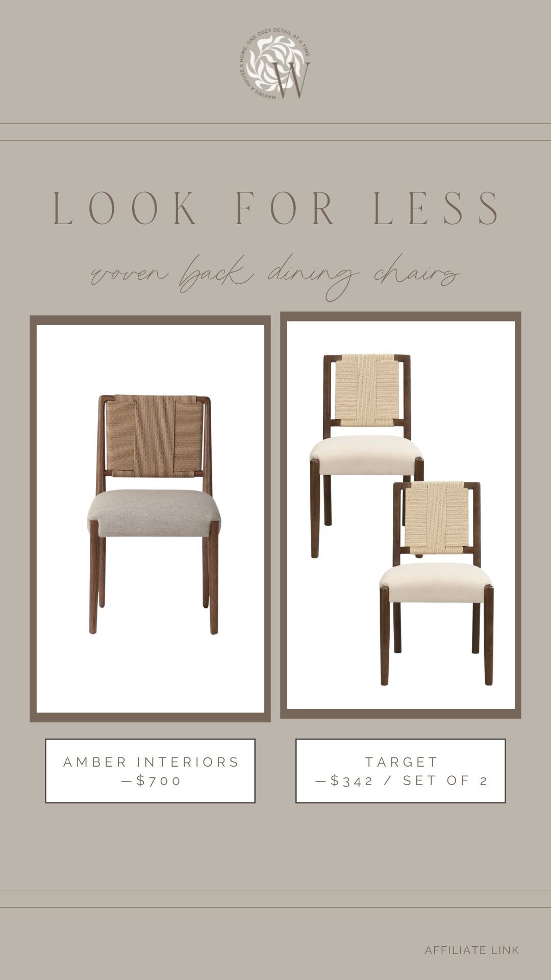 This designer luxe for less is just too good! The prettiest designer dining chairs for a fraction of the price. I love the woven back and upholstered seat. 

#LTKHome #LTKSaleAlert