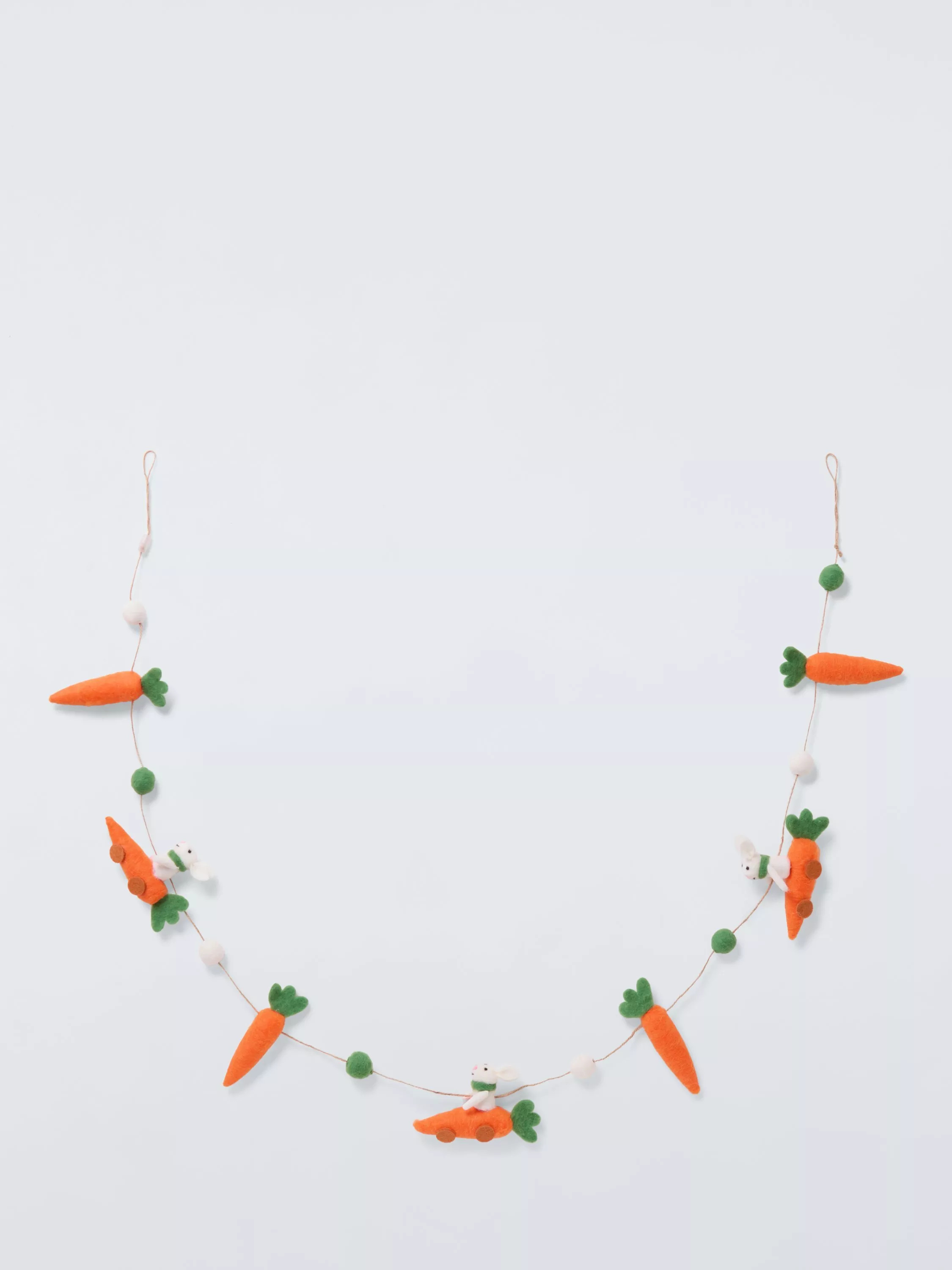 John Lewis Felt Bunny and Carrot Easter Garland | John Lewis (UK)