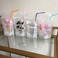 Sorority Reusable Drink Pouches With Straw, College, Bags, Booze Sorority, Rush Week, Greek Bid Day Sorority Swag, Vacation | Etsy (US)