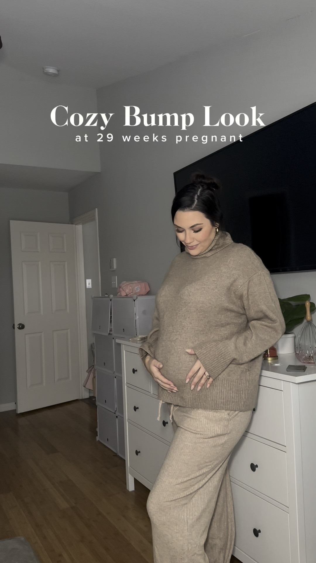 Third trimester cozy bump look! Everything is clothes I already owned but found lots of cozy similar items in the same price range🤎

#LTKBump #LTKMidsize #LTKStyleTip