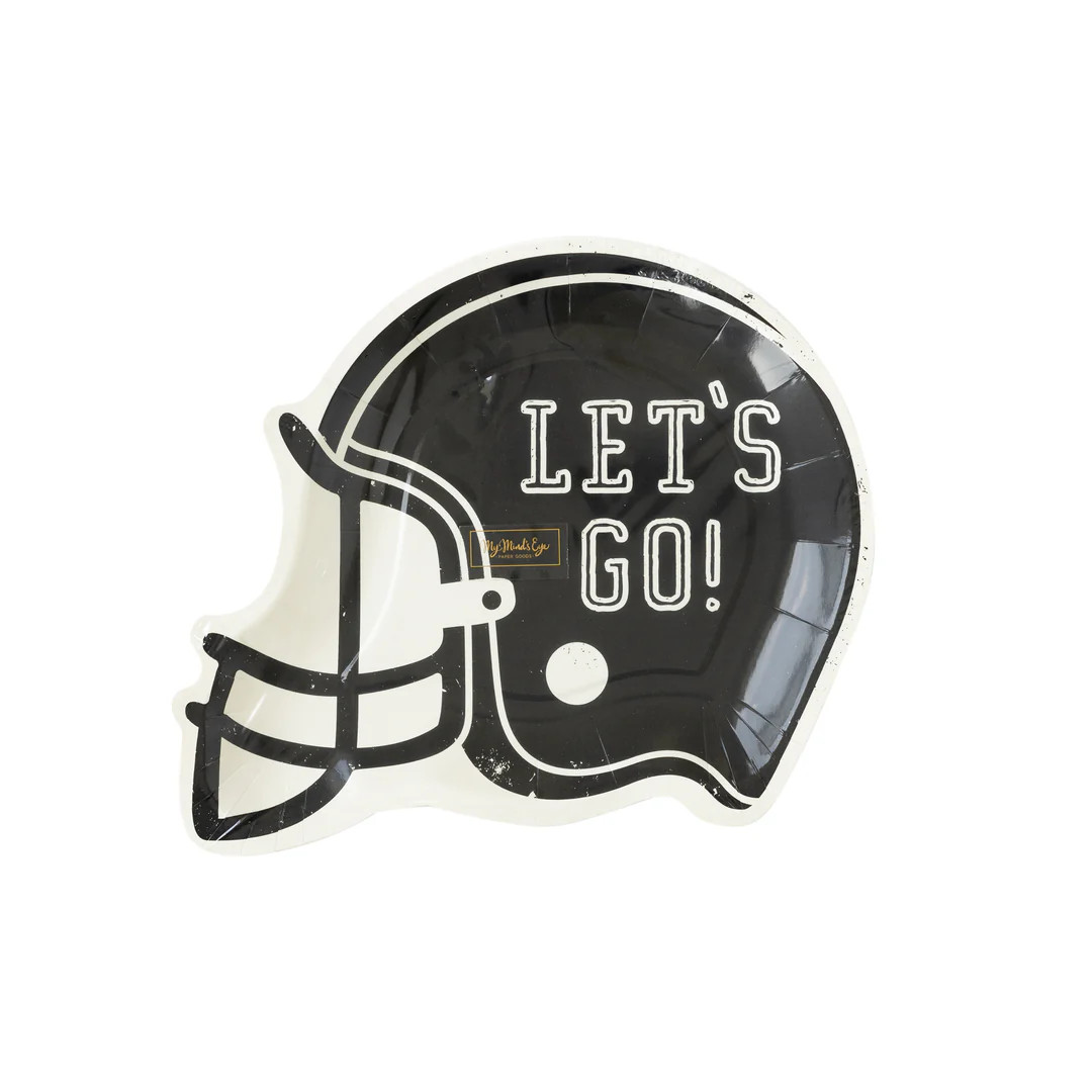 Football Helmet Shaped Paper Plate | My Mind's Eye