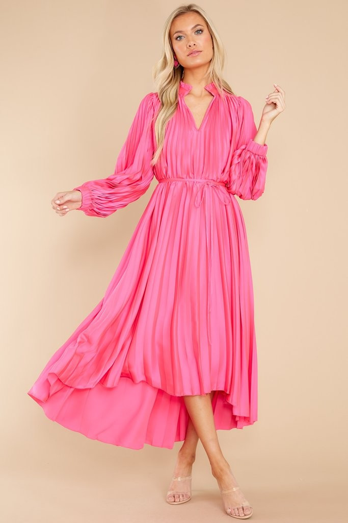 Leah Mollie Pink Dress | Red Dress 