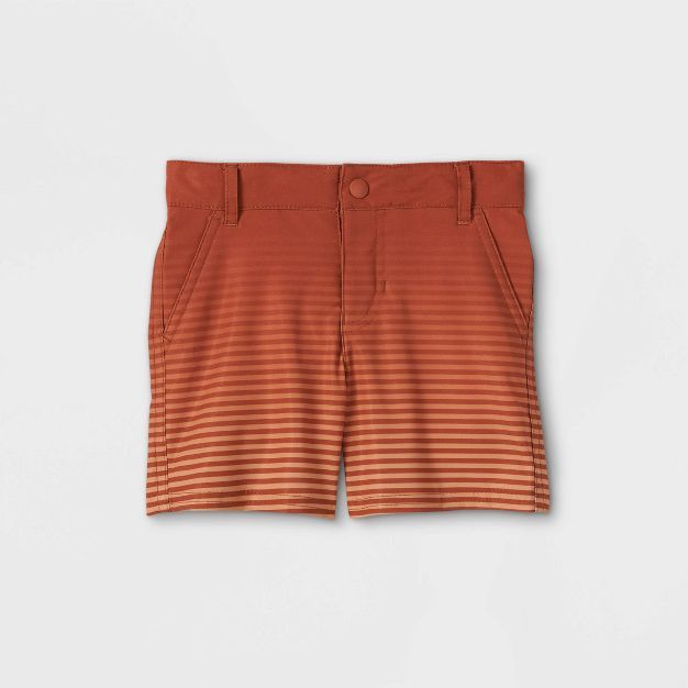 Toddler Boys' Striped Swim Trunks - Cat & Jack™ Brown | Target