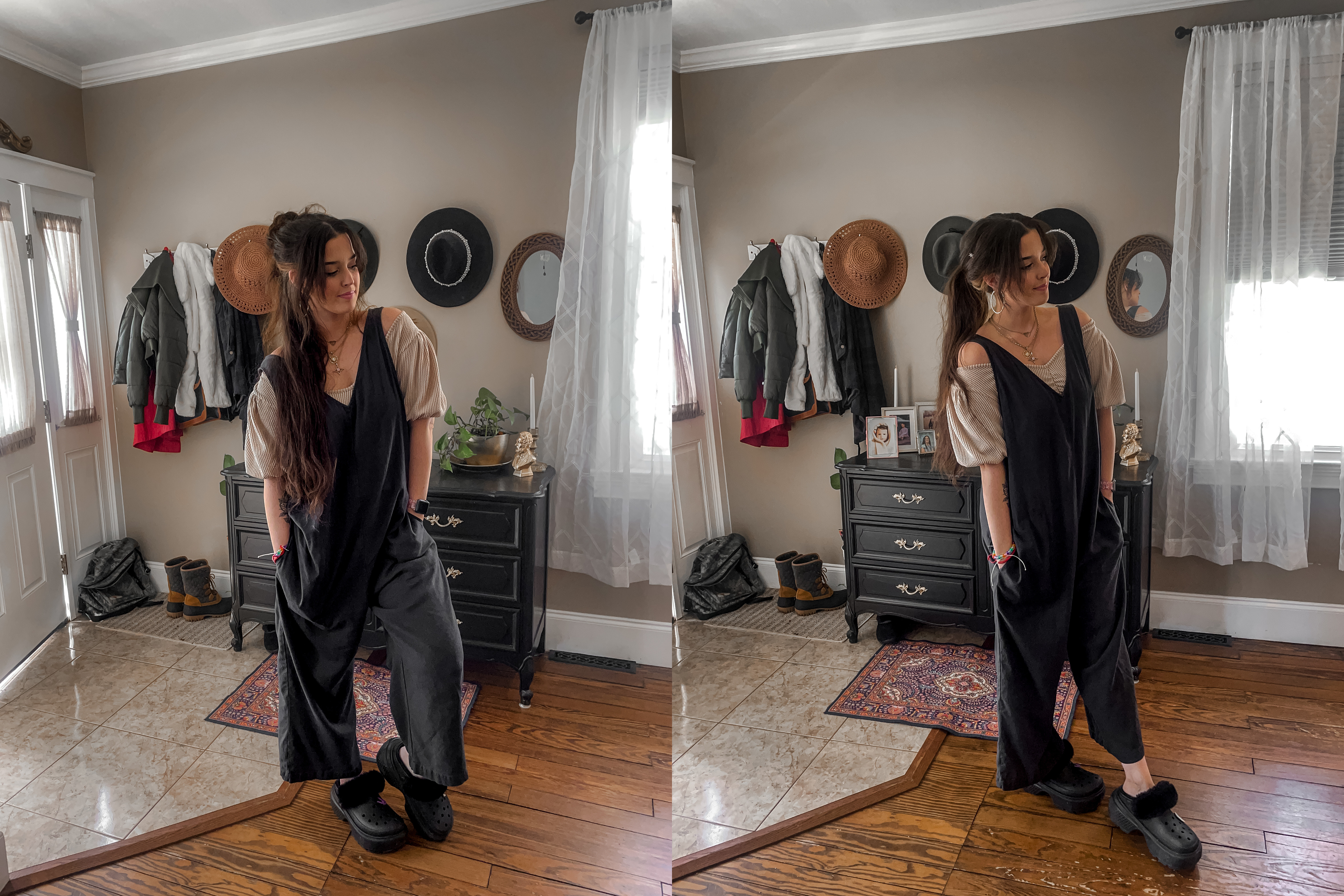 Lately, I've been living in oversized overalls! The weather in Pittsburgh has been all over the place, and these are perfect for layering with a sweater, a puff-sleeved top, or just anything you can take off later when it goes from freezing cold to hot flash central.  I love pairing them with my fleece-lined platform Crocs that I've been made fun of for A LOT 🤣 or with some Converse high-tops.  

 

 #LTKSeasonal #LTKMidsize #LTKFindsUnder100