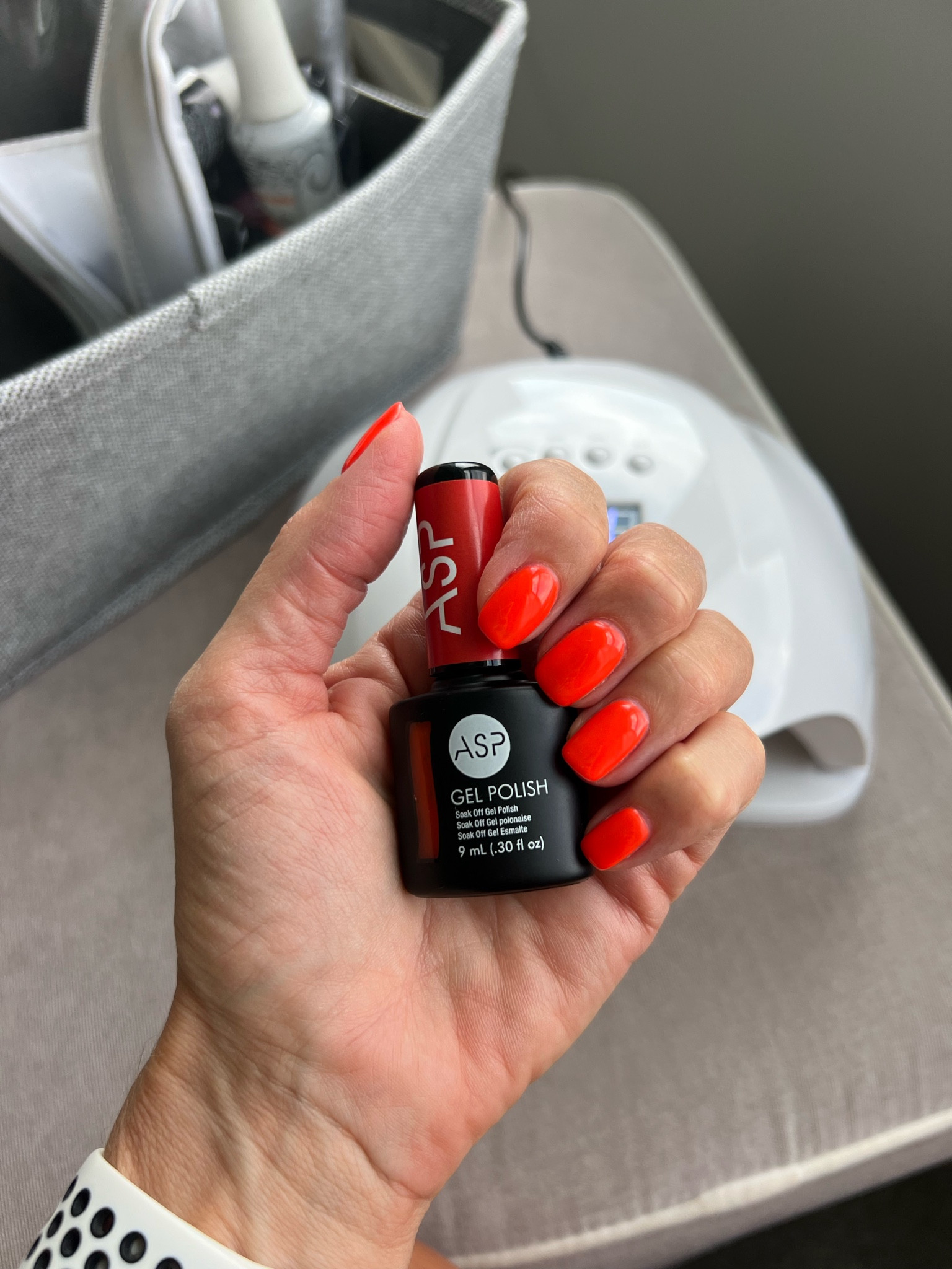 Gel polish at home nails! Manicure at home with Ghost Pepper orange/red polish! Love this bright color. ❤️❤️

Linking all the supplies I need for my gel manicure  

#LTKBacktoSchool 

#LTKFindsUnder50 #LTKBeauty
