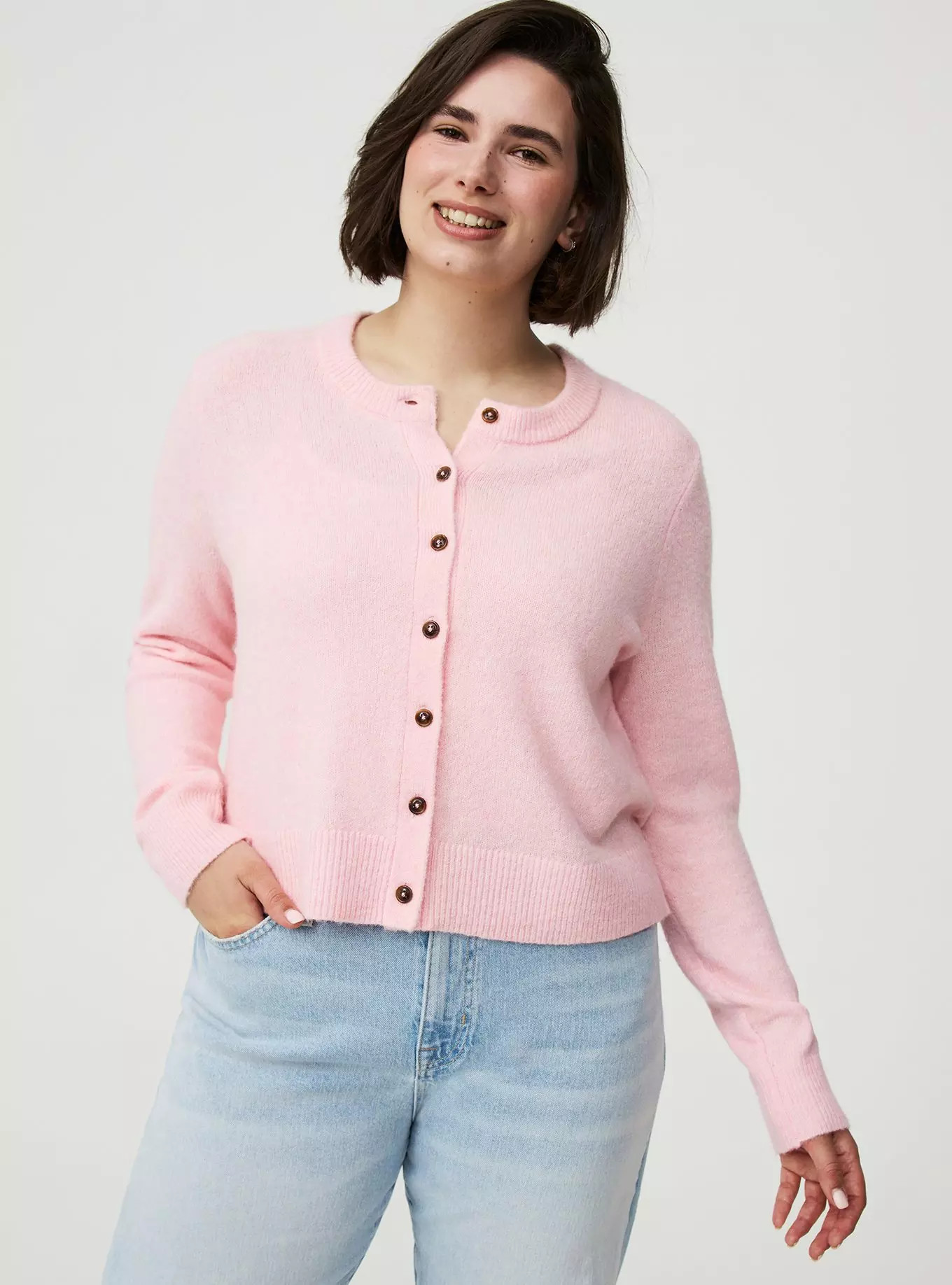 Vegan Cashmere Cropped Cardigan | Torrid (US & Canada)