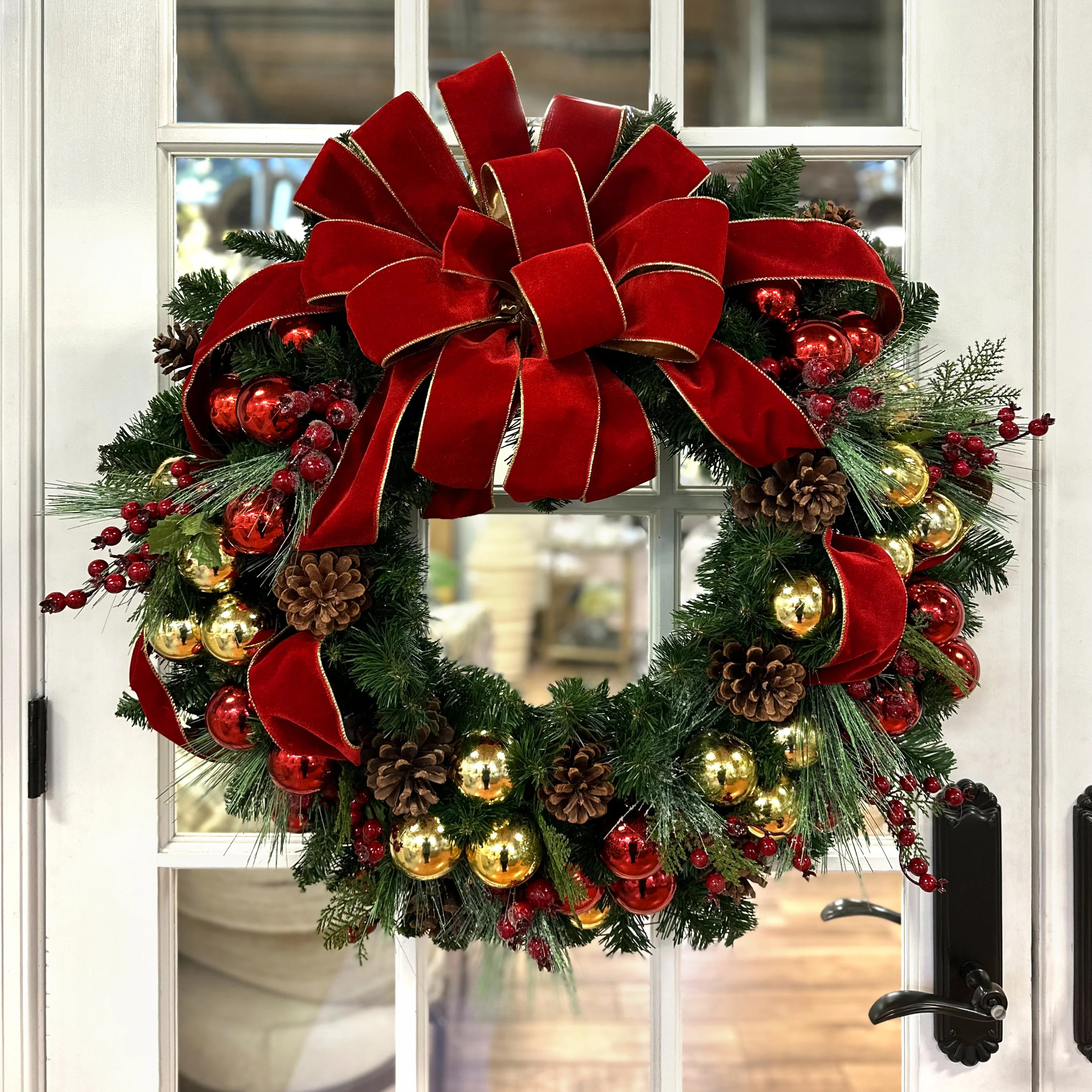 Johnavan Faux Evergreen 32'' Holiday Wreath | Wayfair North America