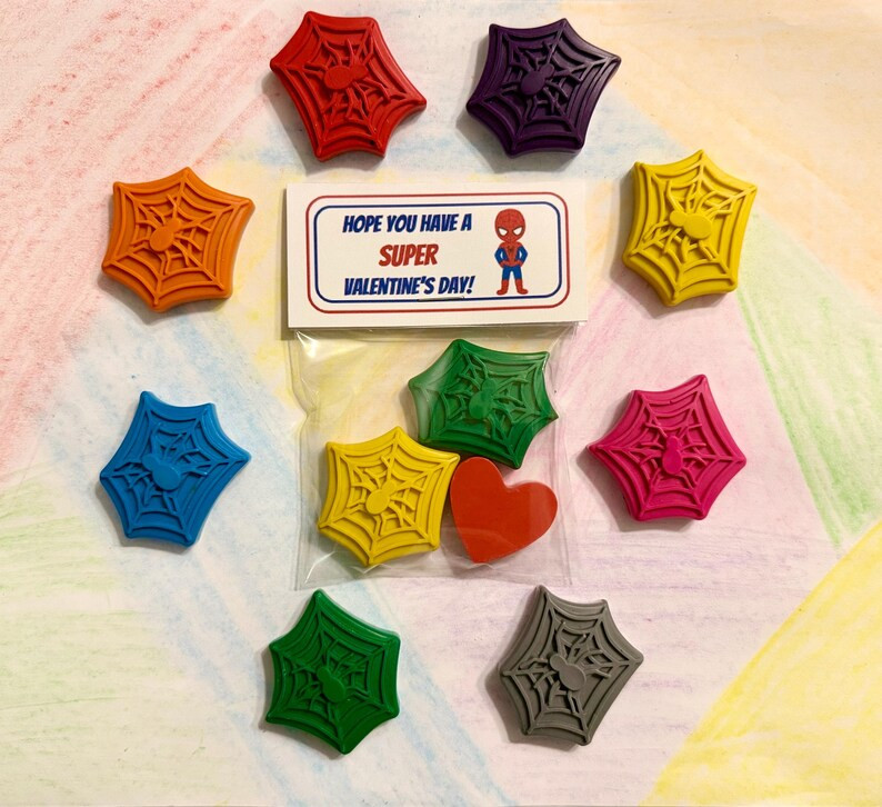 Spider Crayon Valentines | Etsy (US)