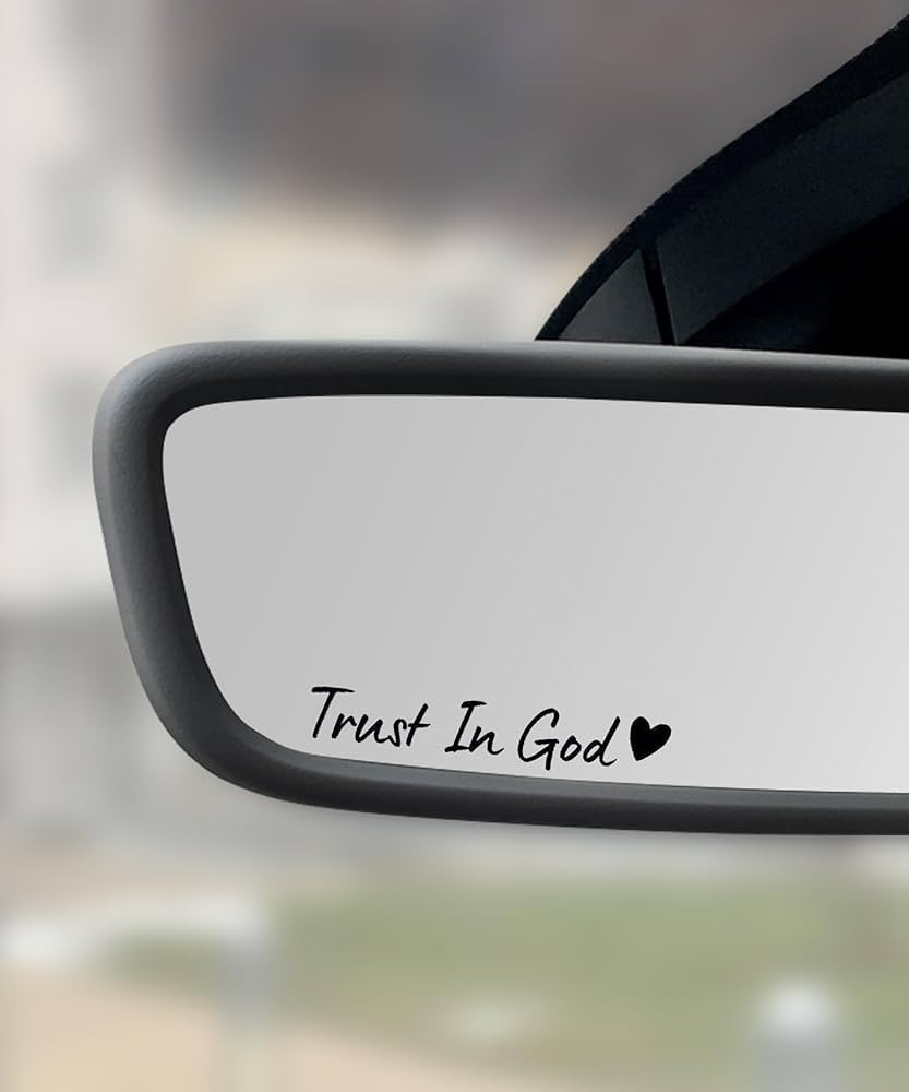 4PCS Car Stickers,Cars Decals,Car Accessories Trust in God Rearview Mirror Sticker,Auto Stickers ... | Amazon (US)