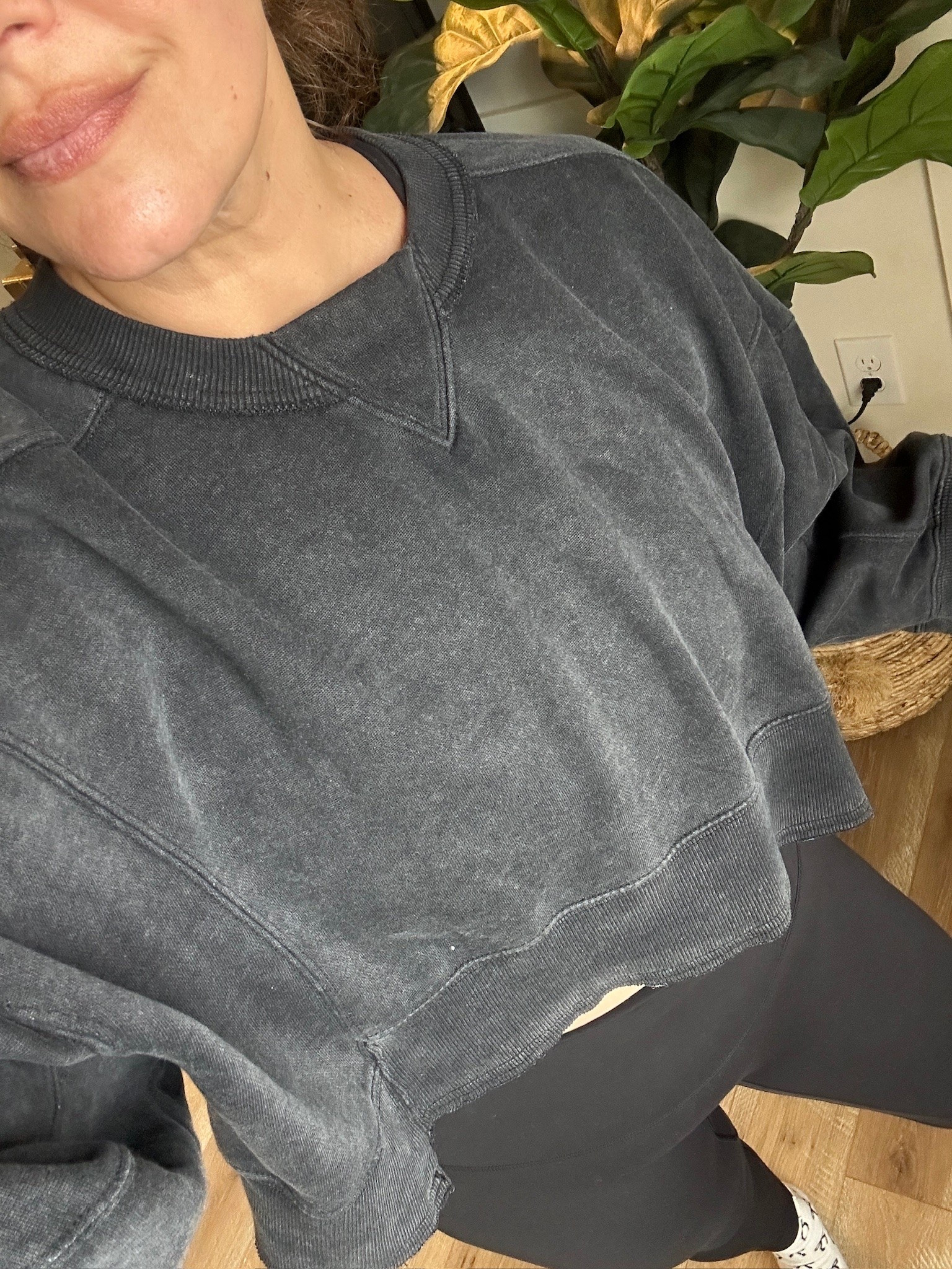 FP short sleeve pullover-I sized up 🖤 So comfy!

#LTKootd #LTKActive #LTKSaleAlert