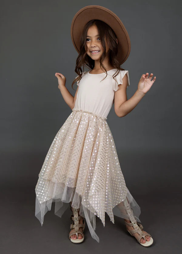 Tina Dress in Shell | Joyfolie