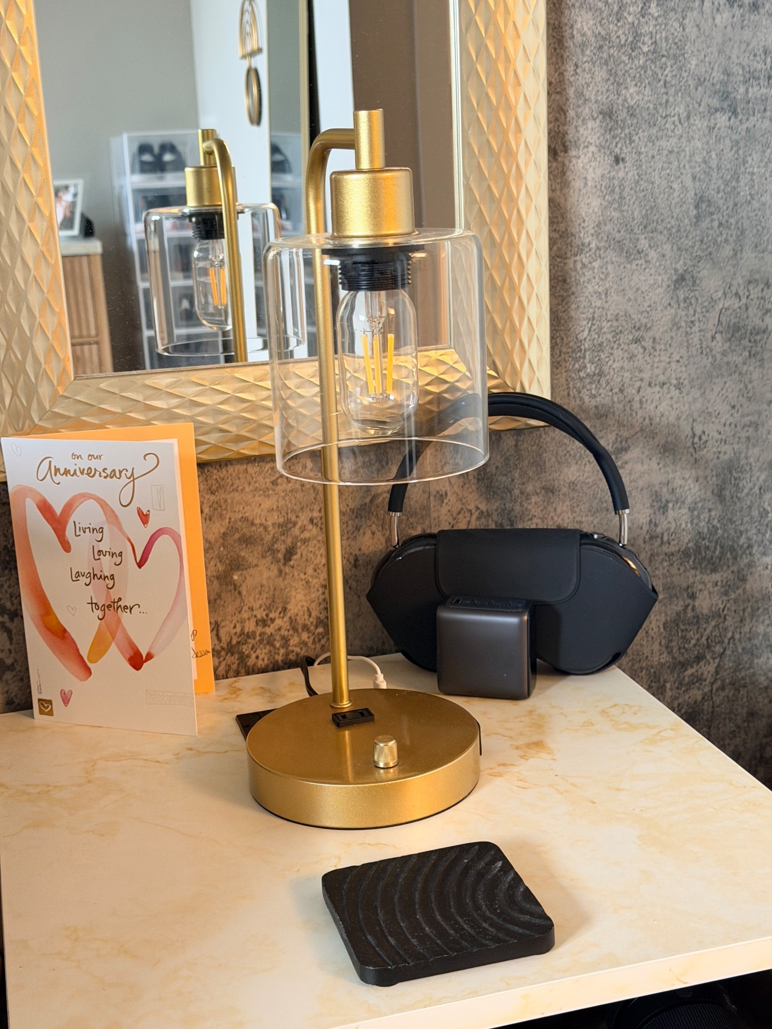 I am so in love with my lamp for my nightstand!  #lamp #lights  

#LTKHome