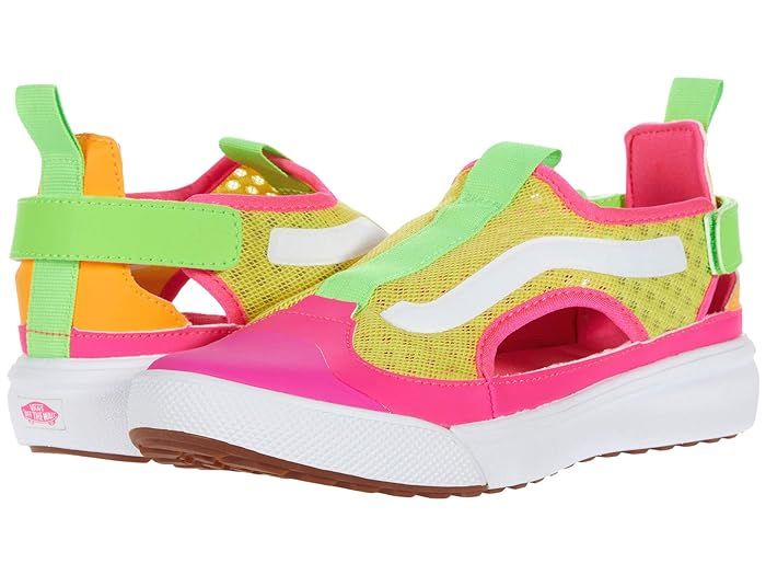 Vans Kids UltraRange Glide (Big Kid) ((Mesh) Neon Block/True White) Girls Shoes | Zappos