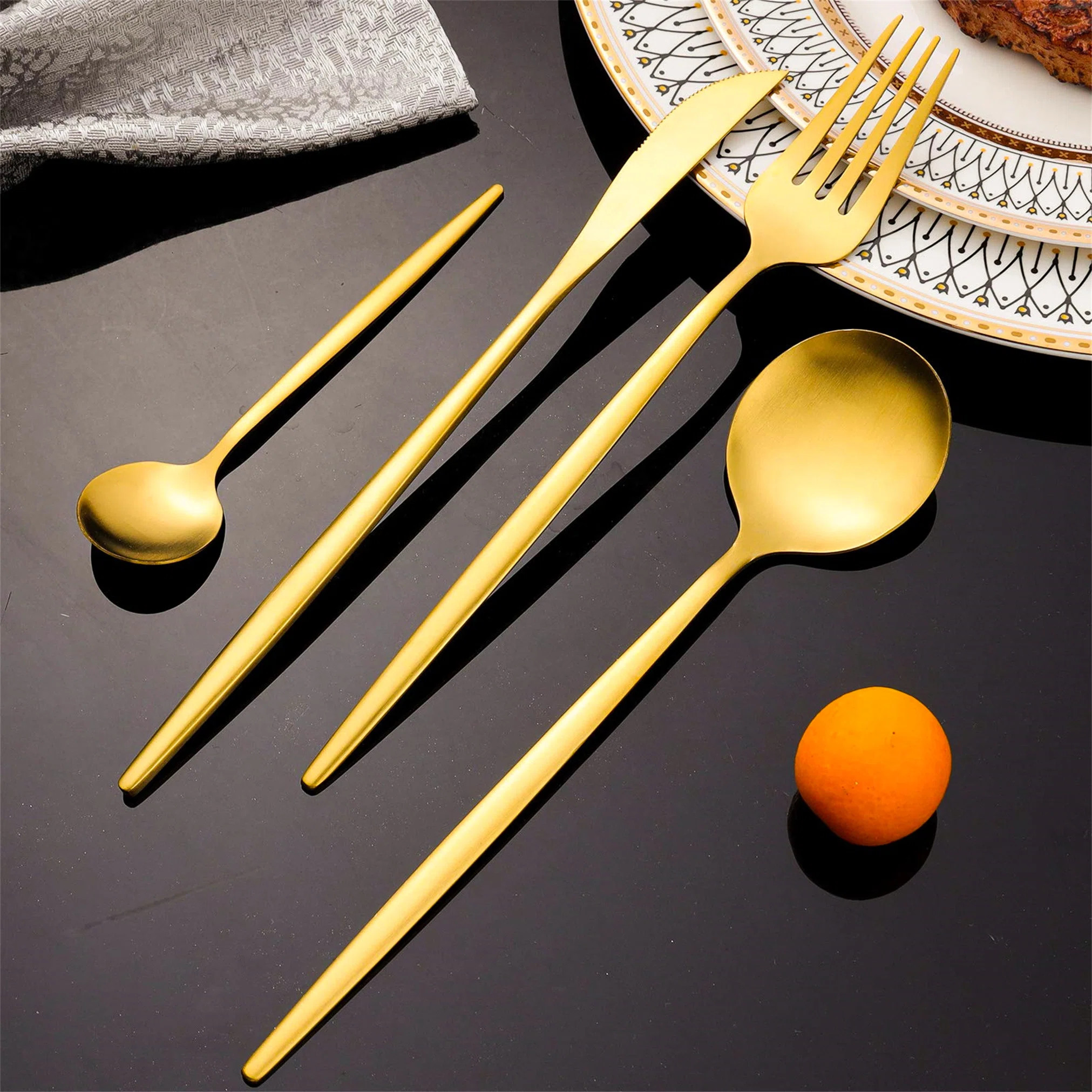 Fairmont Park Ahman 24 Piece Stainless Steel Cutlery Set , Service for 6 | Wayfair UK