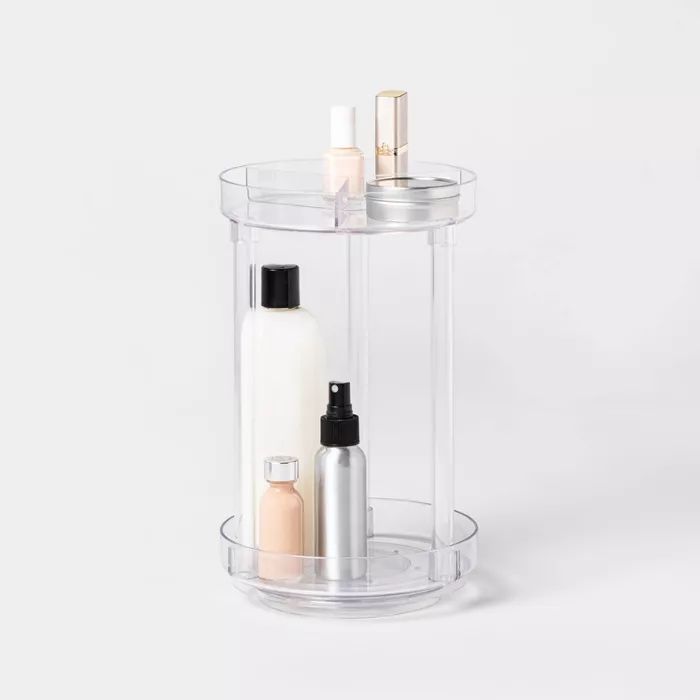 Spinning Turntable Makeup Organizer Clear - Brightroom™ | Target