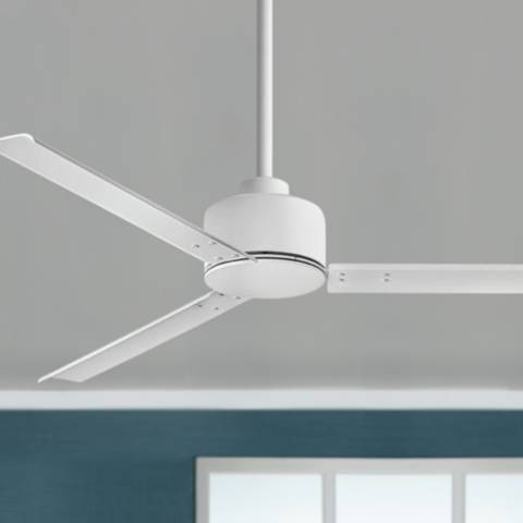 56" Hinkley Indy Matte White Wet Rated Ceiling Fan with Wall Control - #84K04 | Lamps Plus | Lamps Plus