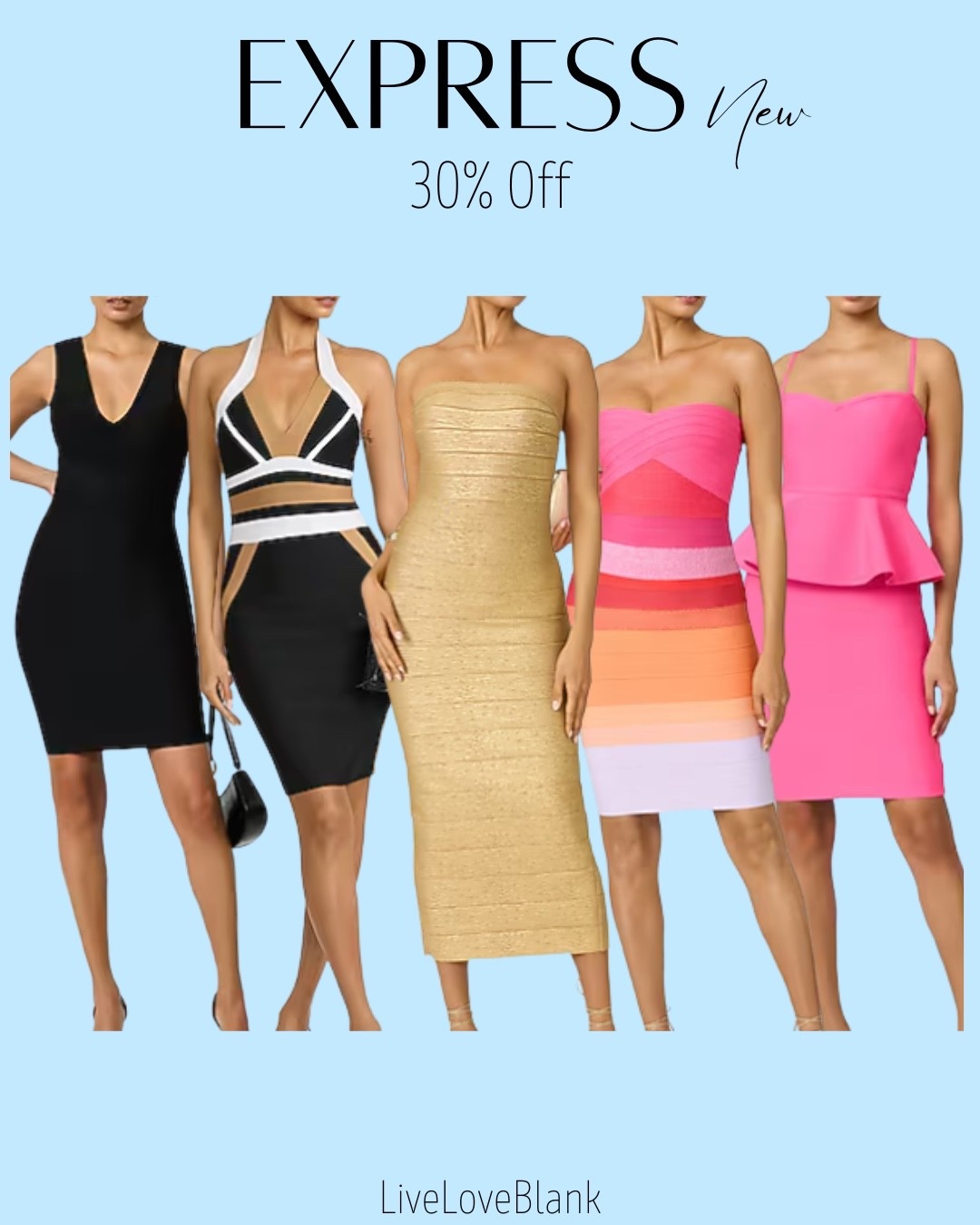 Express dresses 30% off
The 90’s are back! 
Dresses for her 
Special event dresses 
Spring break dresses

#LTKSeasonal #LTKOver40 #LTKTravel
